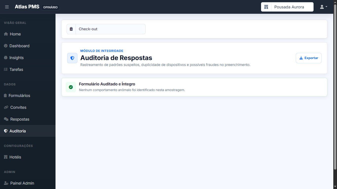 Auditoria de respostas