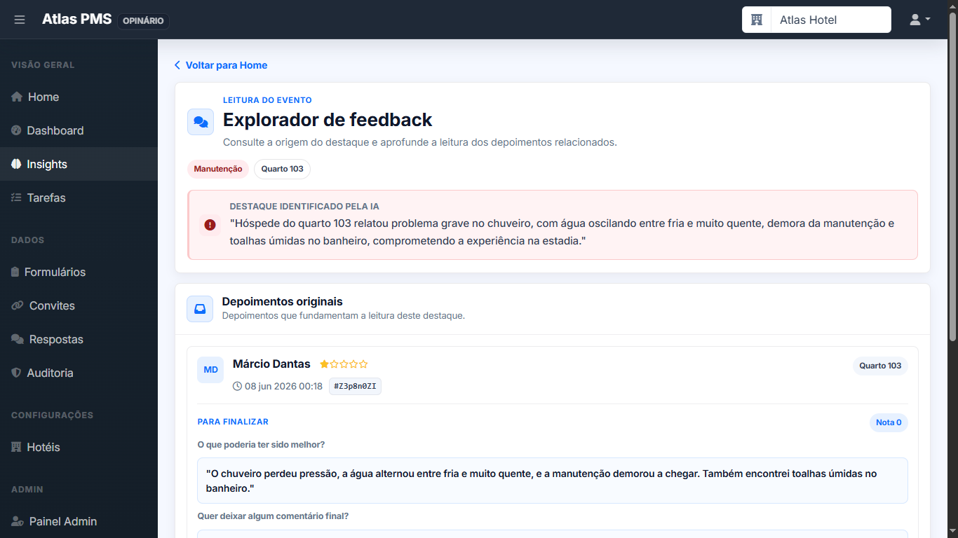 Detalhes de feed operacional