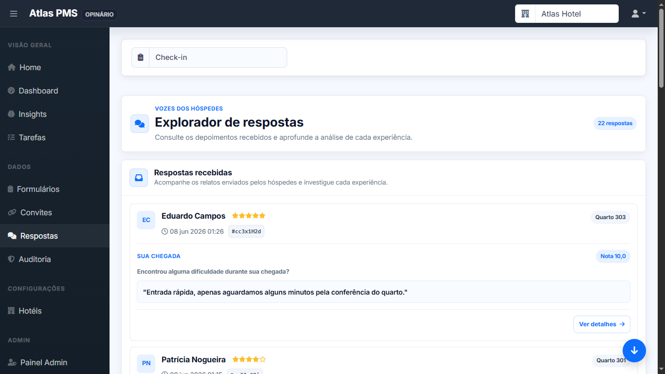 Explorador de respostas