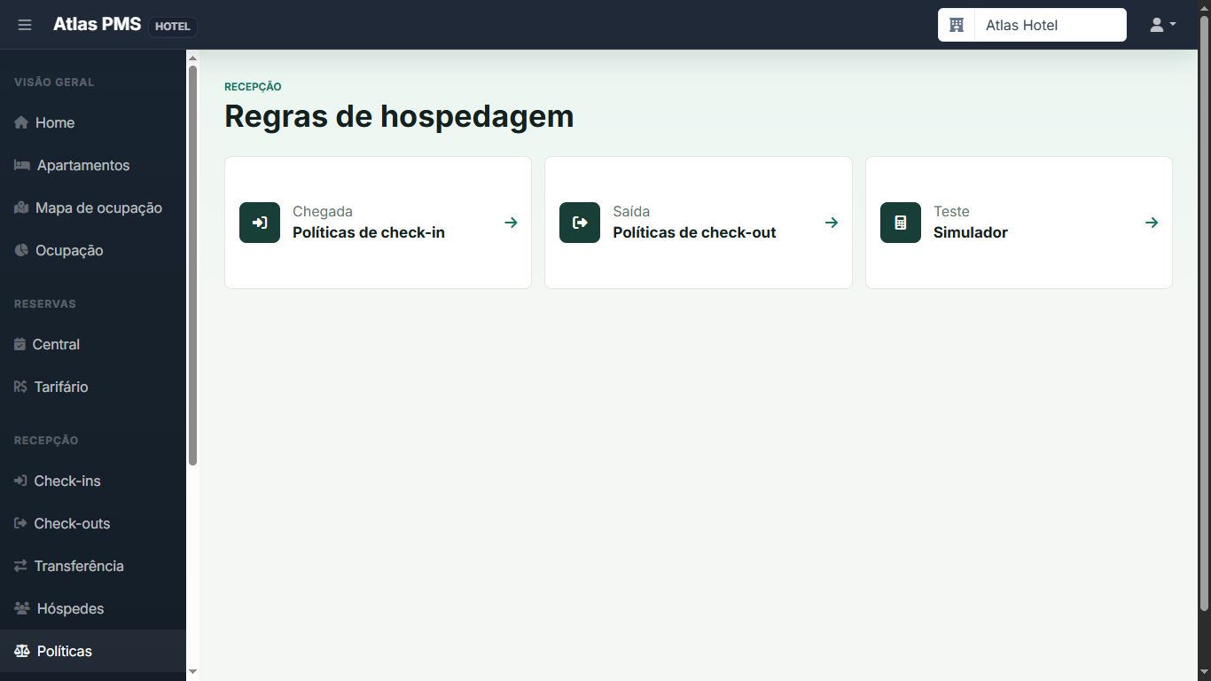 Políticas de hospedagem